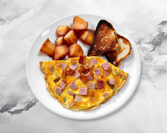 Meat lovers omelette